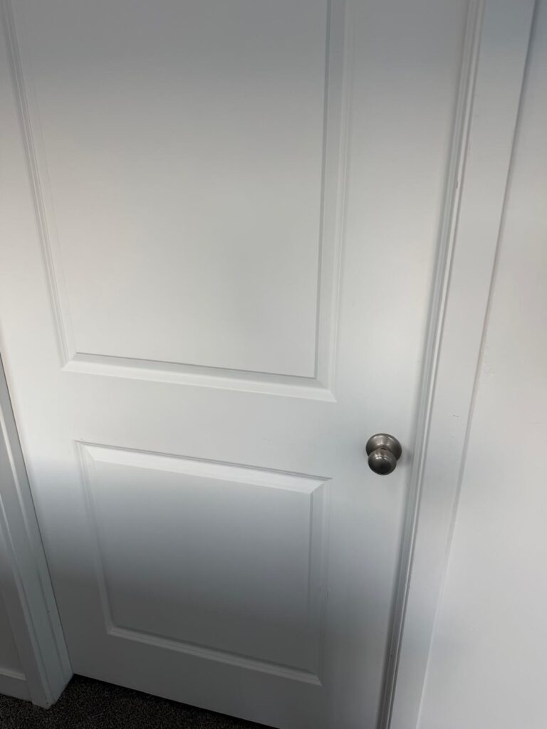 Interior door and frame - after cleaning